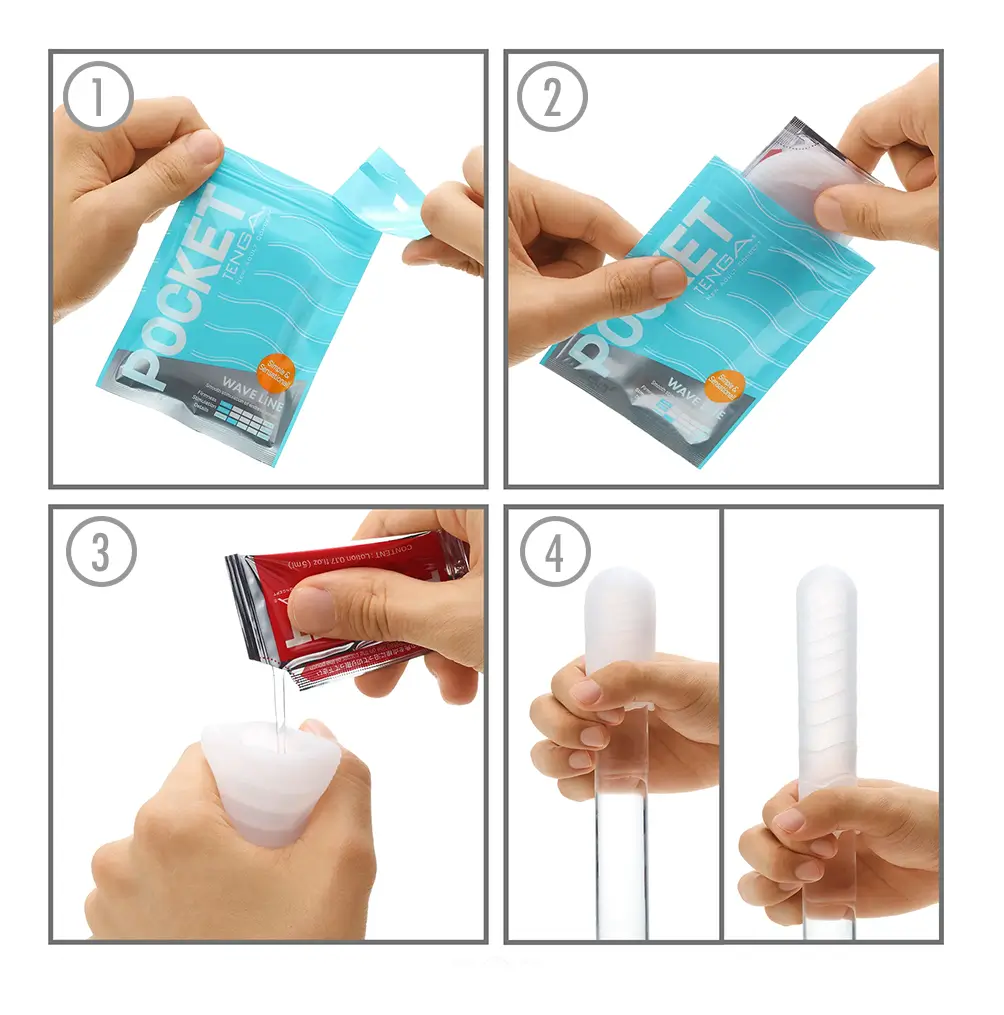 Masturbador Descartable Tenga Click (pack x 10 un.) - Imagen 4