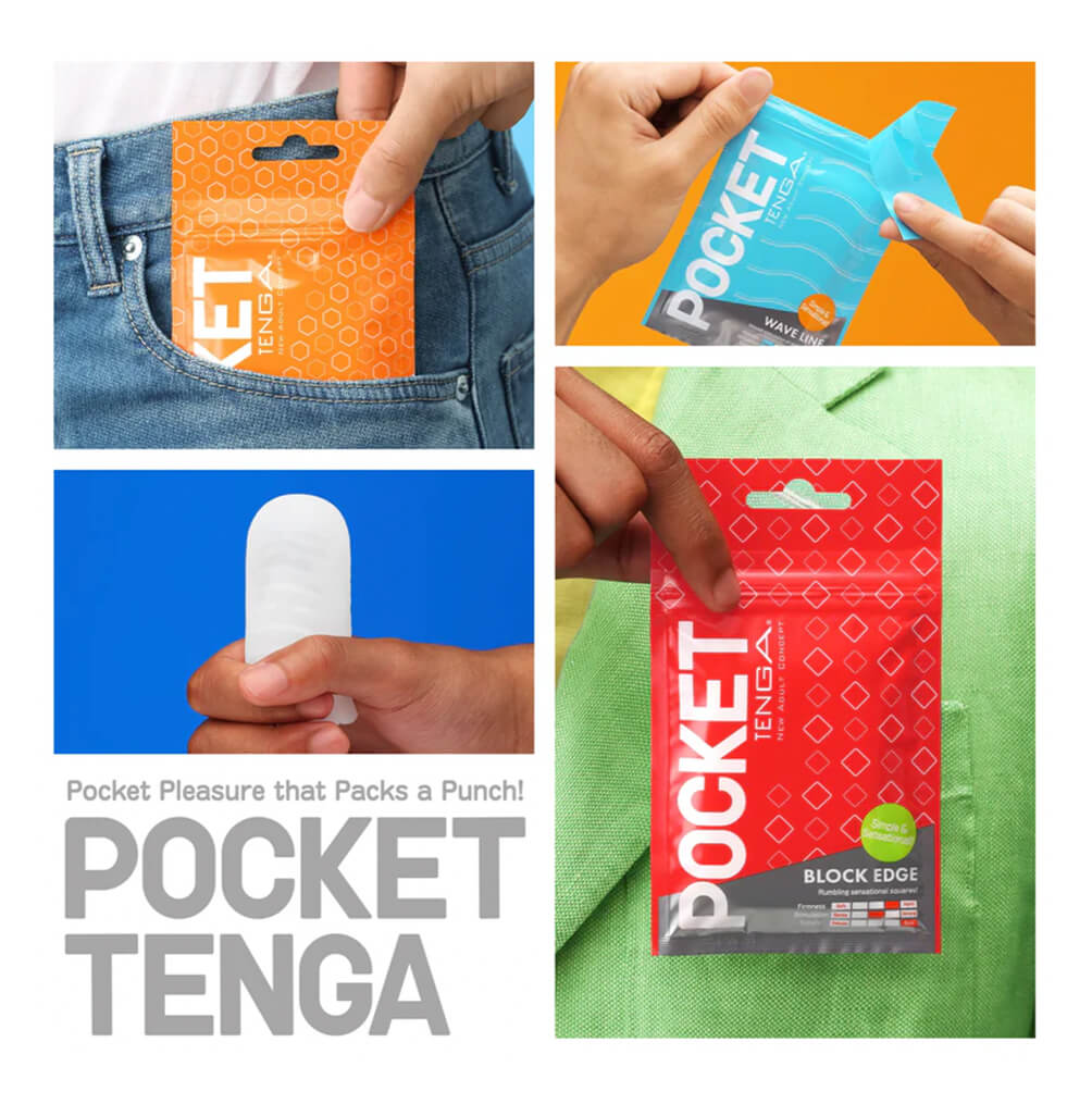 Masturbador portátil Tenga Pocket Click Ball tamaño bolsillo