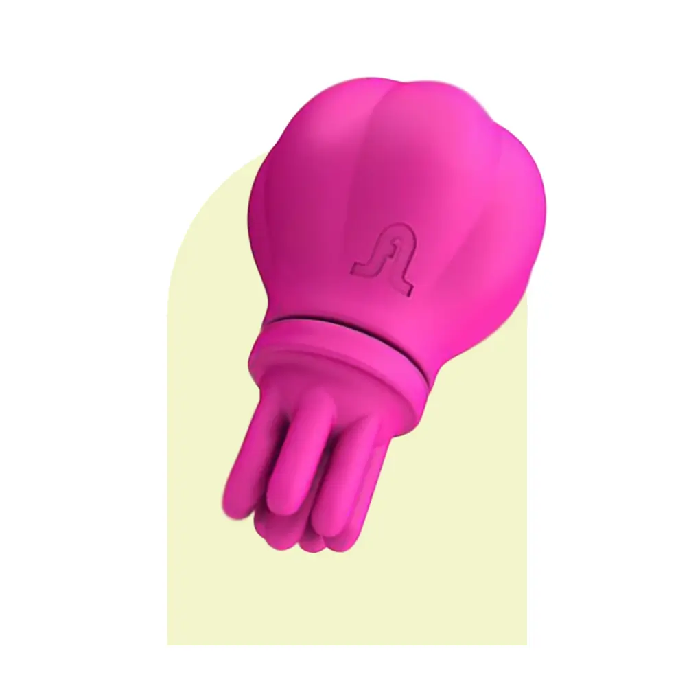 Masajeador Vibrador Rosa multi cabezal Caress