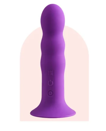 Dildo Violeta con Vibración de 18 cm Hitens 3 Vibe violeta de Adrien Lastic