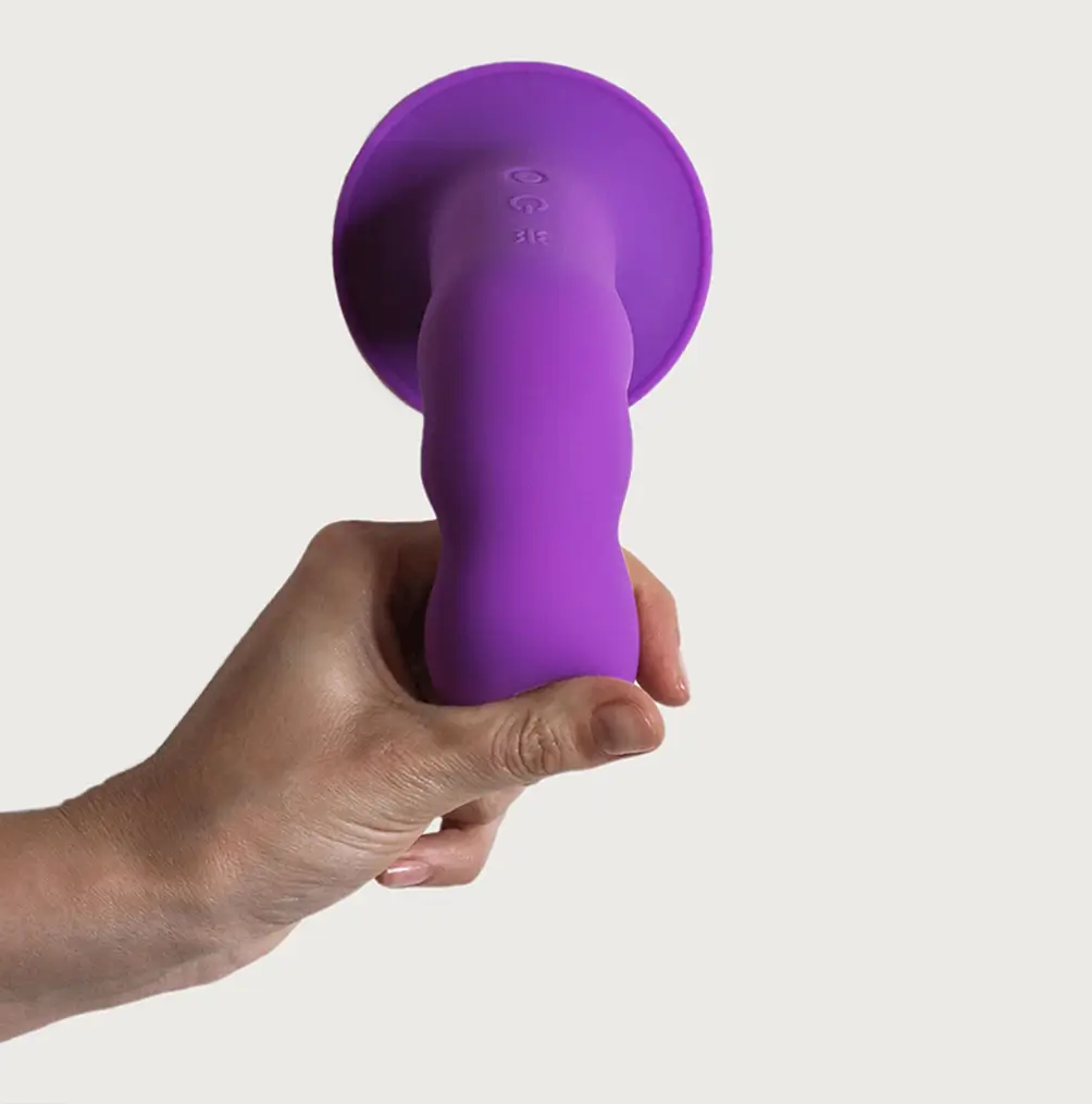 Dildo Violeta con Vibración de 18 cm - Imagen 2