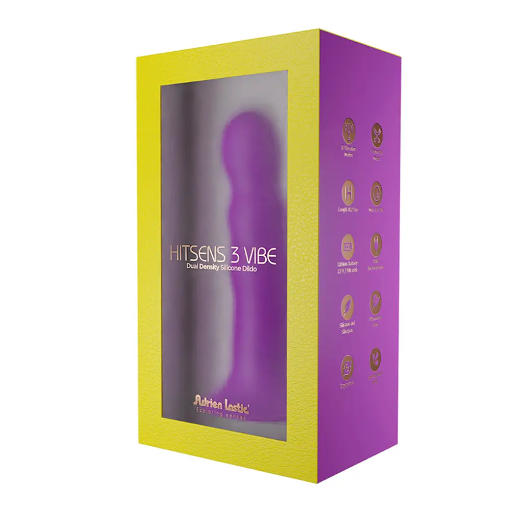 Dildo Violeta con Vibración de 18 cm - Imagen 6