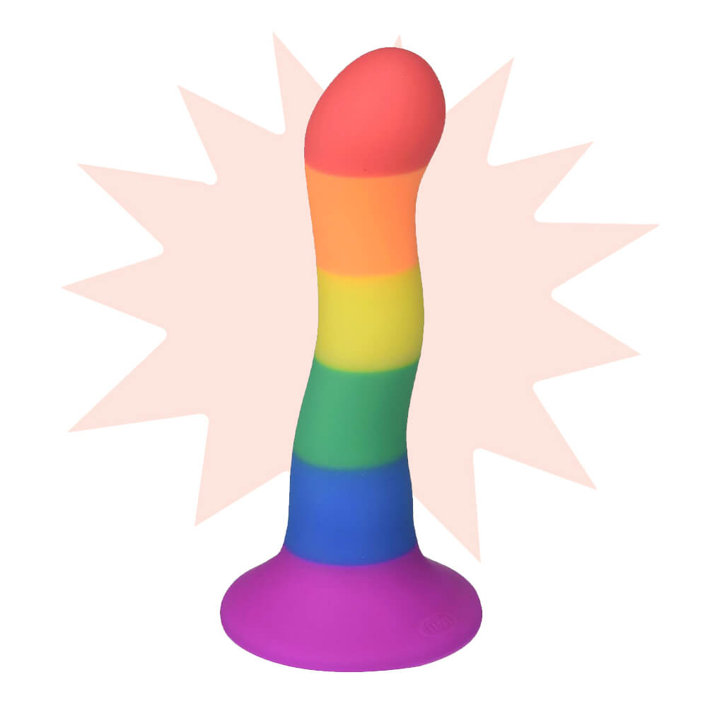 Dildo de colores de 16 cm