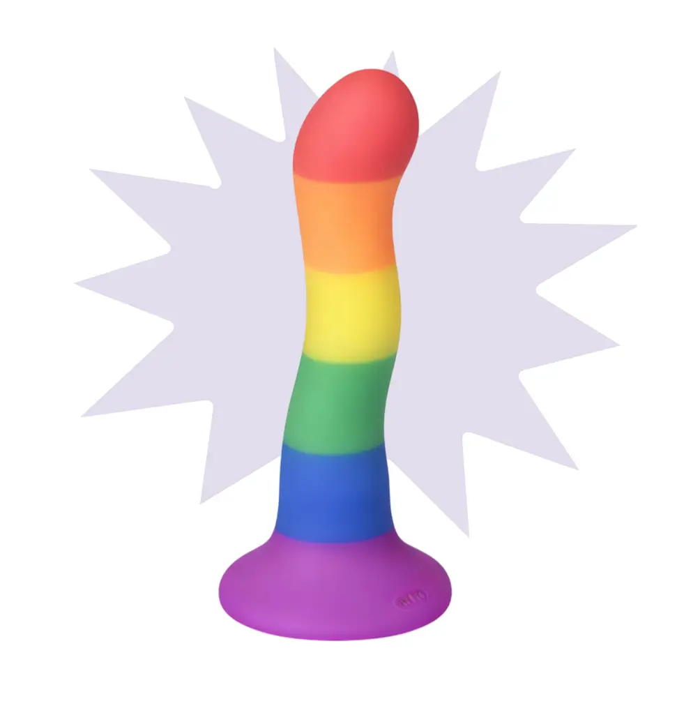 Dildo de colores de 16 cm Colours Wave