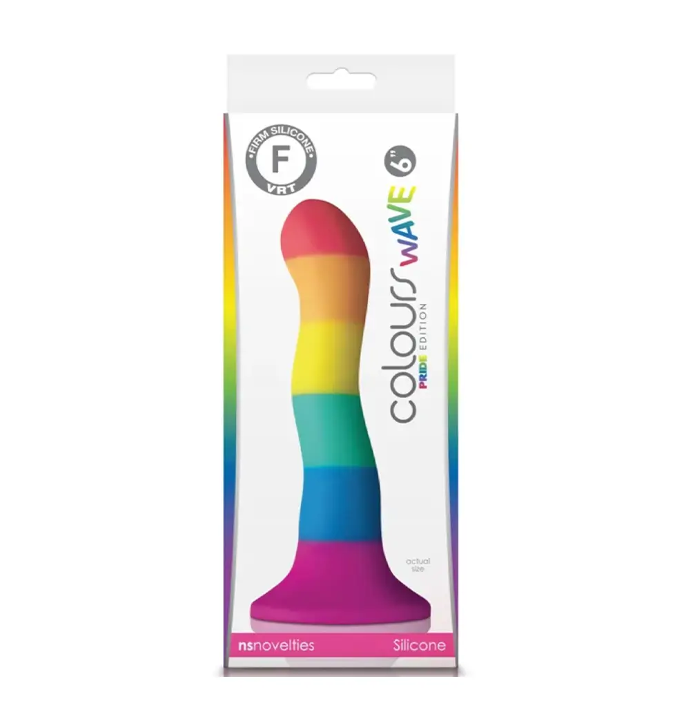Dildo de colores de 16 cm Colours Wave - Imagen 4