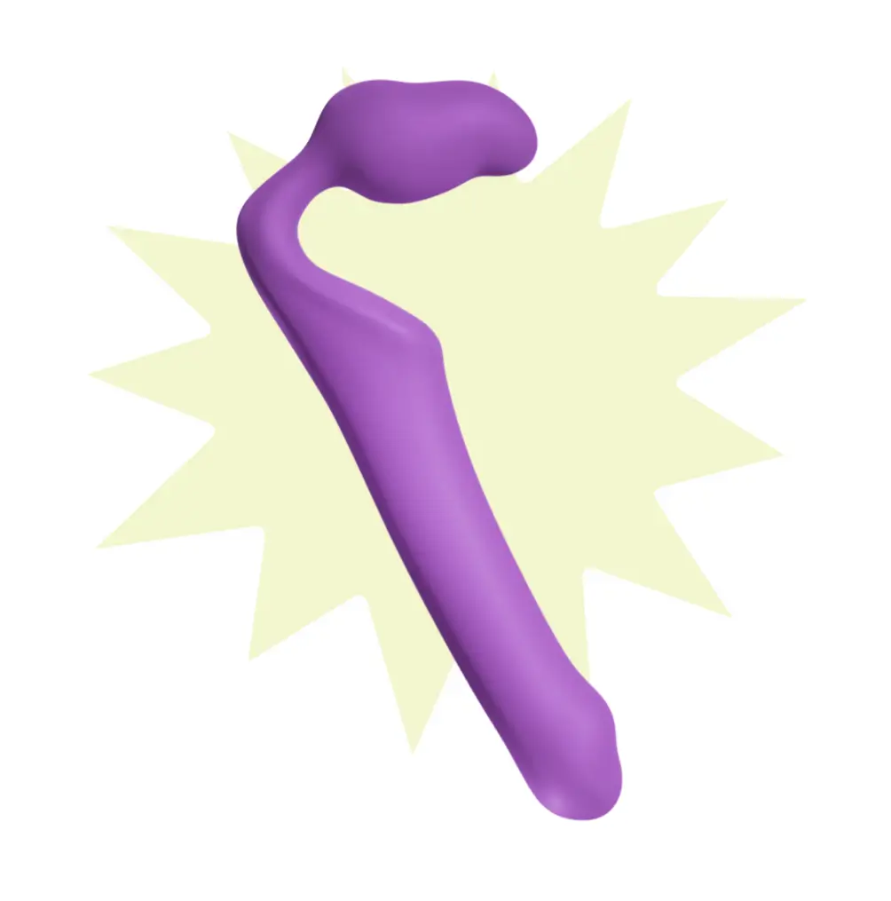Dildo doble strap-on Queens M violeta de Adrien Lastic