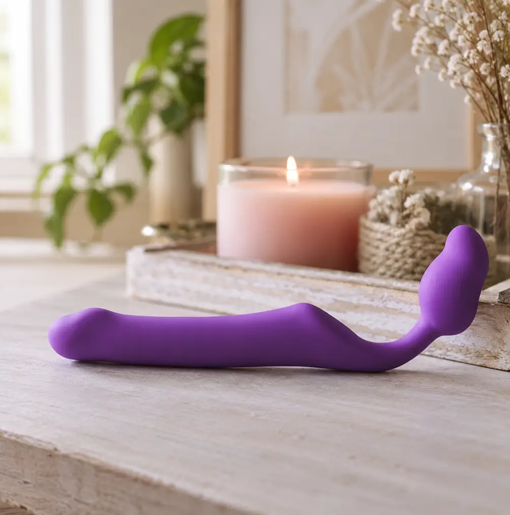 Dildo doble strap-on Queens M - Imagen 5
