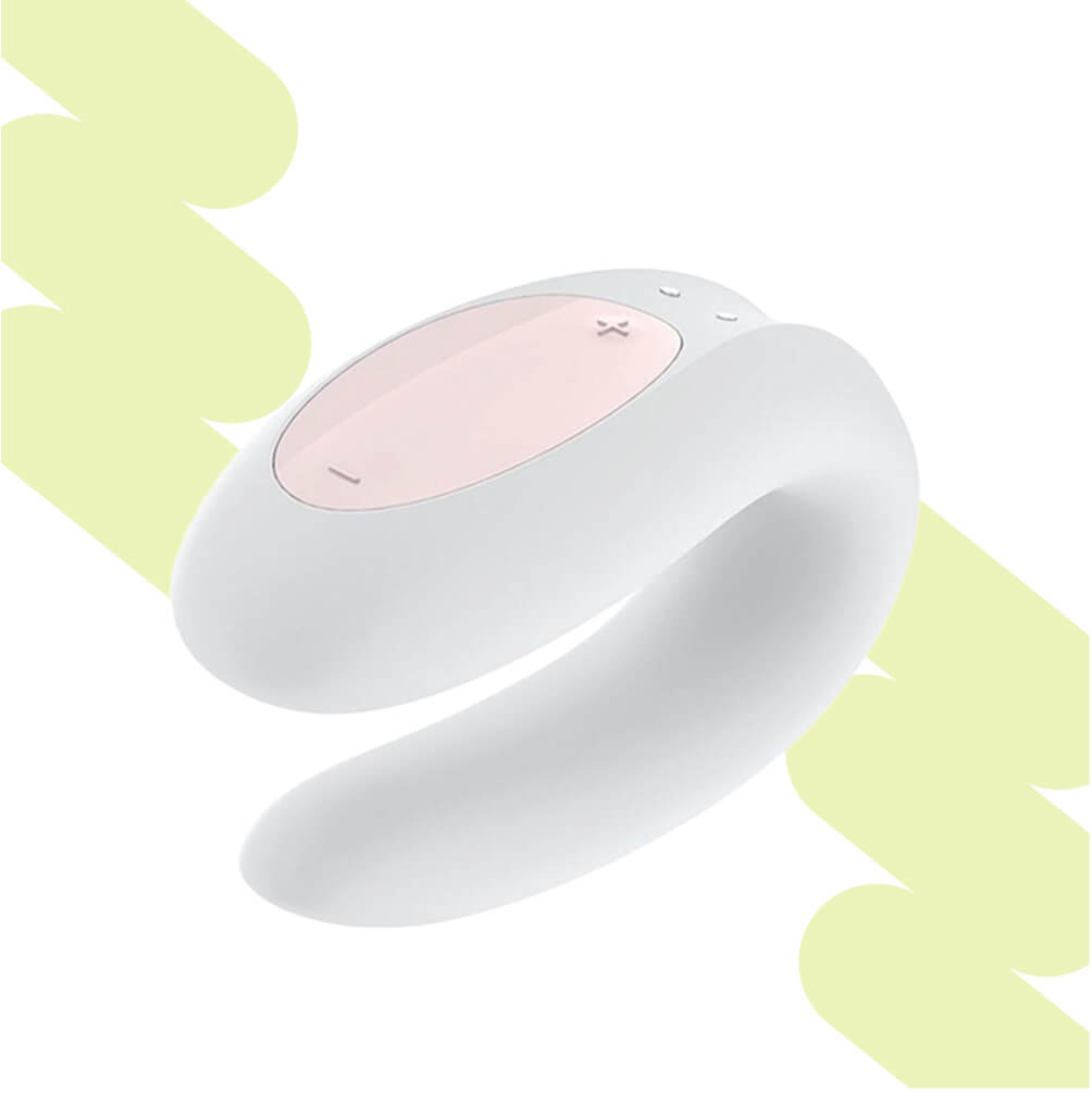 Vibrador para parejas Double Joy Blanco