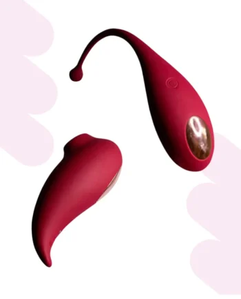 Kit succionador de clítoris y bala vibradora Inspiration bordó marca Adrien Lastic