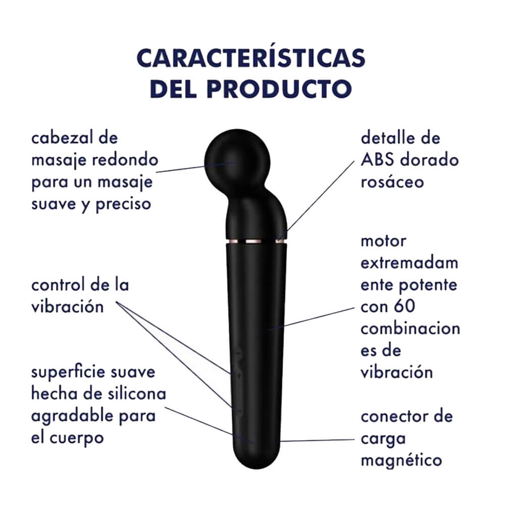 Masajeador Vibrador XXL negro de Satisfyer