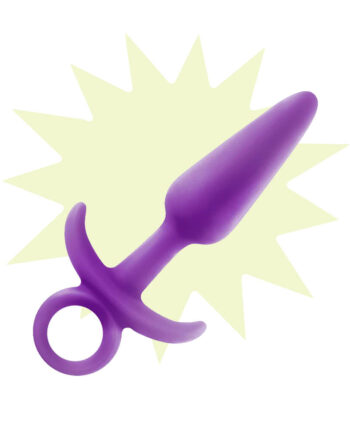 Plug anal de silicona violeta