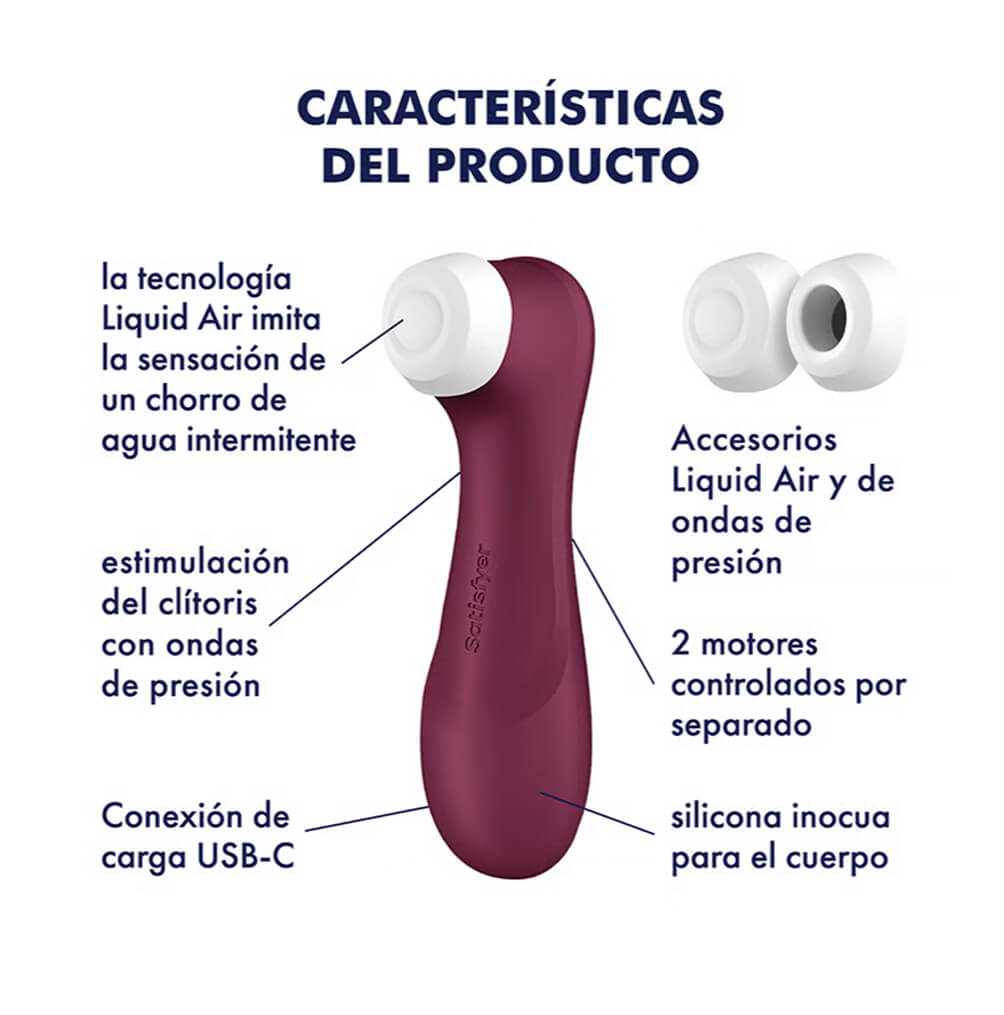 Succionador de Clítoris Pro 2 Generación 3 Rojo