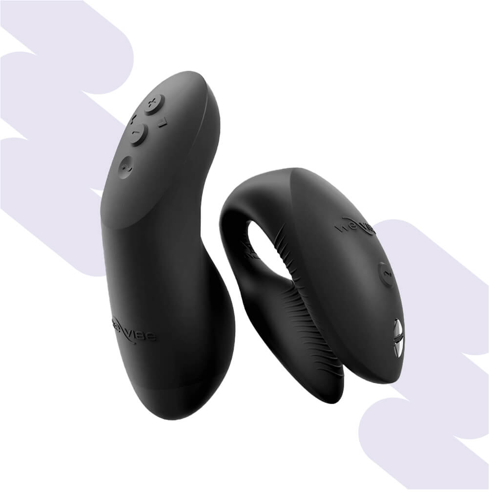 Vibrador con control remoto para parejas Chorus Pro Negro