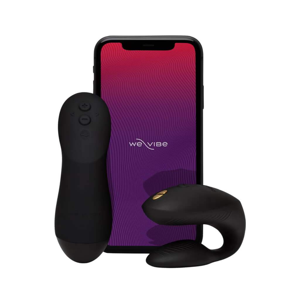 Vibrador con control remoto para parejas Chorus Pro Negro