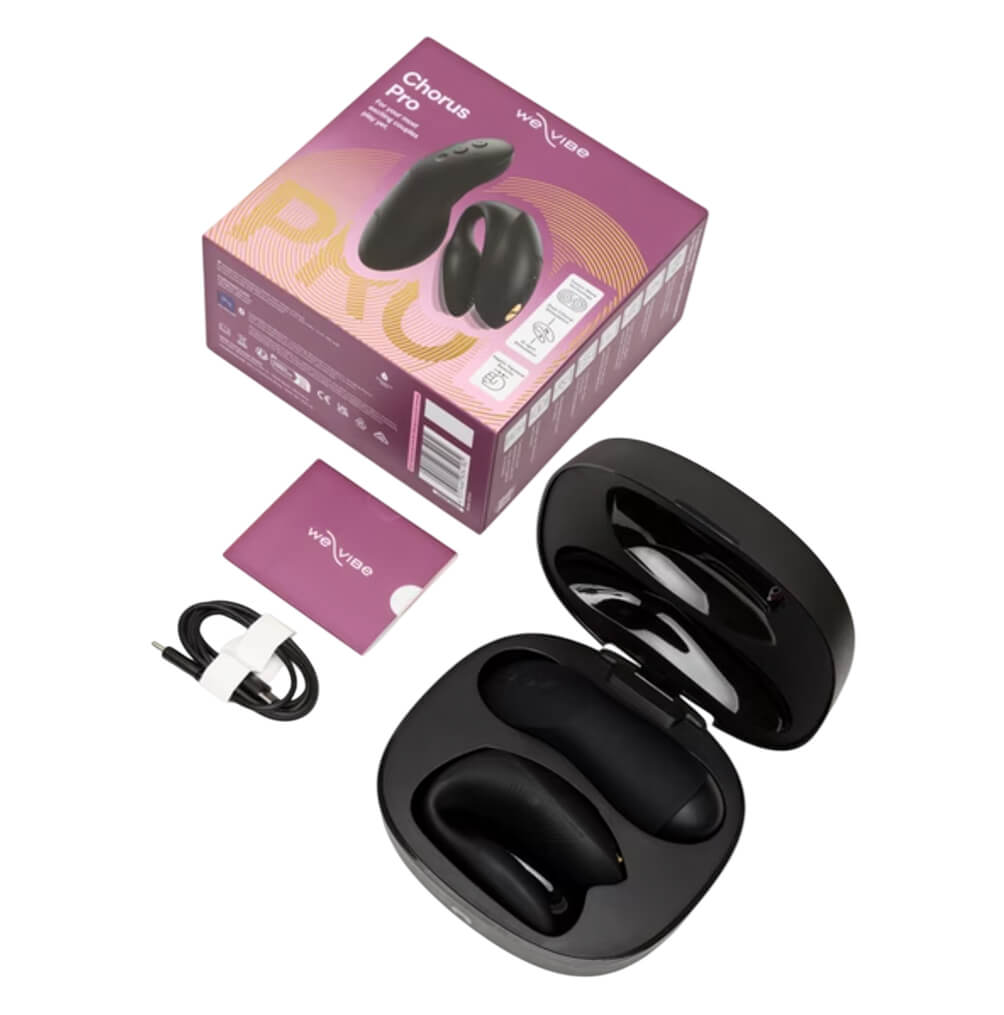 Vibrador con control remoto para parejas Chorus Pro Negro