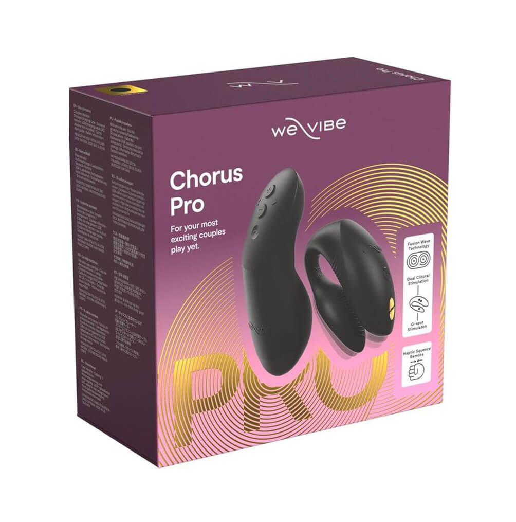 Vibrador con control remoto para parejas Chorus Pro Negro
