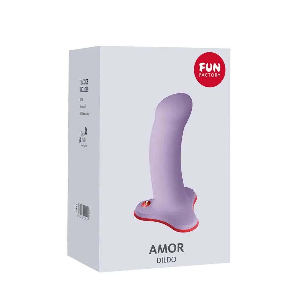 Dildo de 13 cm con sopapa Amor violeta ideal para arnés - Imagen 8