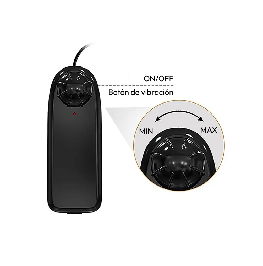 Dildo realista pellizcable con vibración de 15,5 cm (Bahamut) - Imagen 7