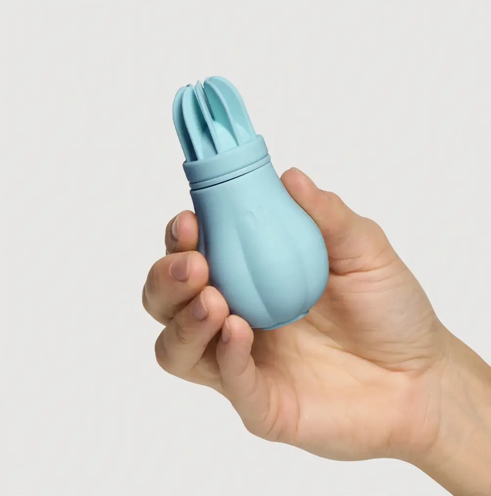 Masajeador Vibrador Azul multi cabezal Caress - Imagen 5