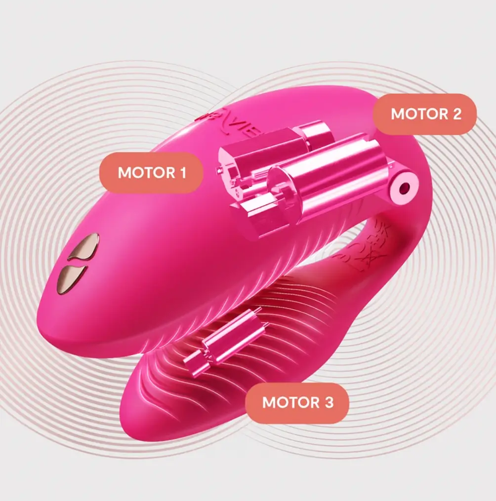 Vibrador para parejas Chorus Pro Rosa Eléctrico - Imagen 3
